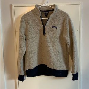Half zip beige patigonia